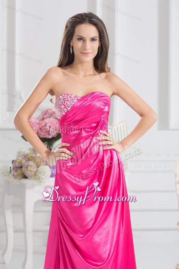 Sweetheart Empire Prom Dress with Beading and Ruching