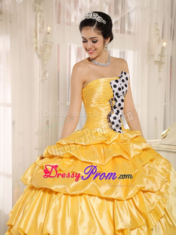 Multi-color Ruched Beading Quinceanera Dresses with Pick-ups