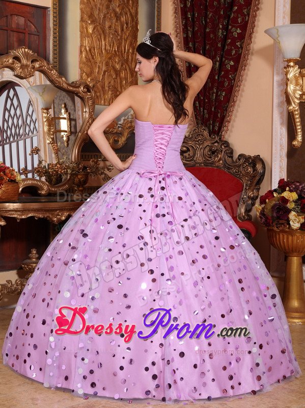 Simple Lavender Sweet 15 Dresses with Sequins in City of London