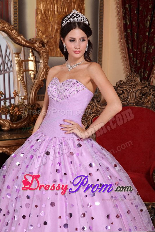 Simple Lavender Sweet 15 Dresses with Sequins in City of London