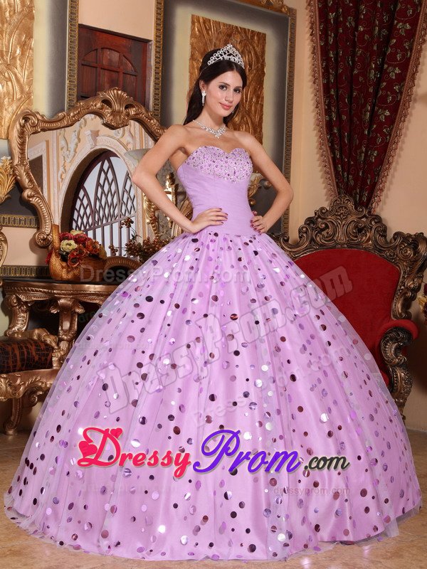 Simple Lavender Sweet 15 Dresses with Sequins in City of London