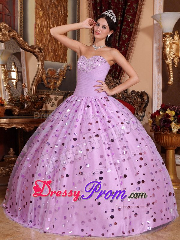 Simple Lavender Sweet 15 Dresses with Sequins in City of London