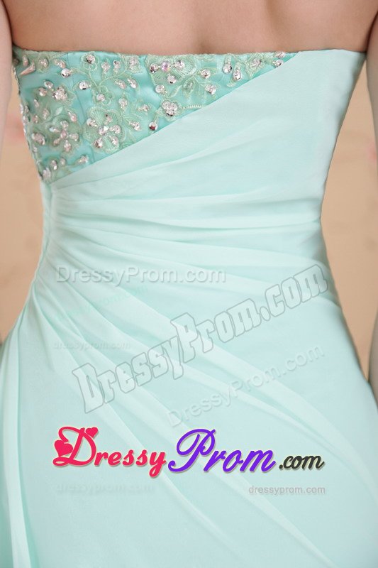 Apple Green Sweetheart Beaded Appliqued Long Prom Dress