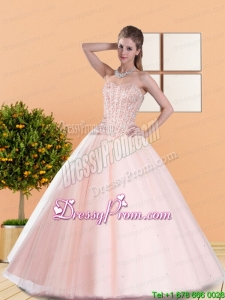 2015 Modern Ball Gown Quinceanera Dresses with Beading