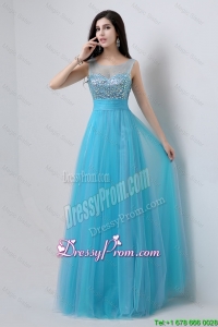 Popular Sweetheart Tulle Prom Dresses with Beading