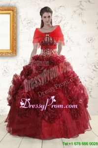 Perfect Quinceanera Dresses with Hand Made Flowers for 2015