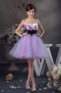 Mini-length Sweetheart Prom Dress with Black Belt for 2013