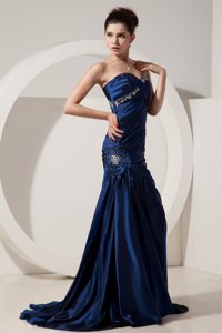 Discount Sweetheart Beading Decorate Prom Dress with Train