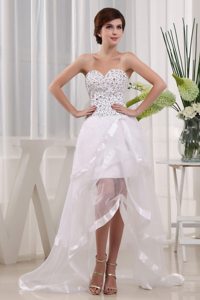 Popular Sweetheart Prom Dress with Beading and Ruffled Layers