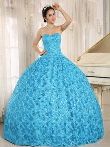 Brasilia New Blue Ball Gown Quinceanera Gowns Sweetheart Appliques
