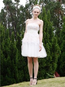 Attractive Sleeveless Zipper Knee Length Lace Homecoming Dress