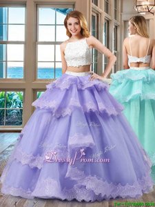 New Arrival White And Purple Quinceanera Dresses Military Ball and Sweet 16 and Quinceanera and For withBeading Straps Sleeveless Backless